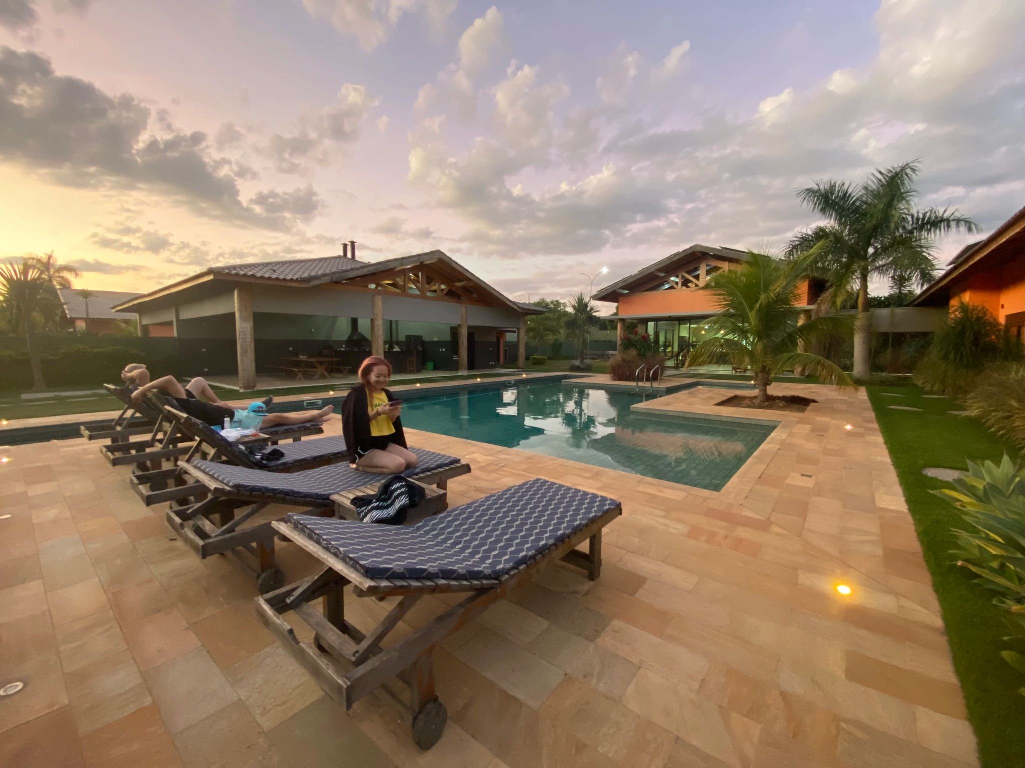 Relaxing at the House